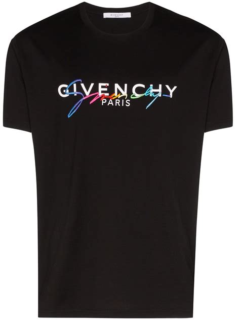 t shirt givenchy bimbo|Givenchy Logo Embroidered Crop T.